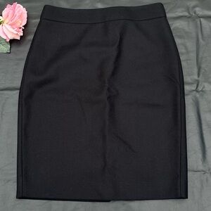 Elegant Black Pencil Skirt j crew size 8P wool